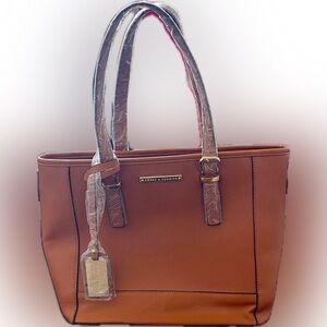 BNWT Poppy &Peonies beautiful brown handbag.Plastic on handles.Crossbody strap